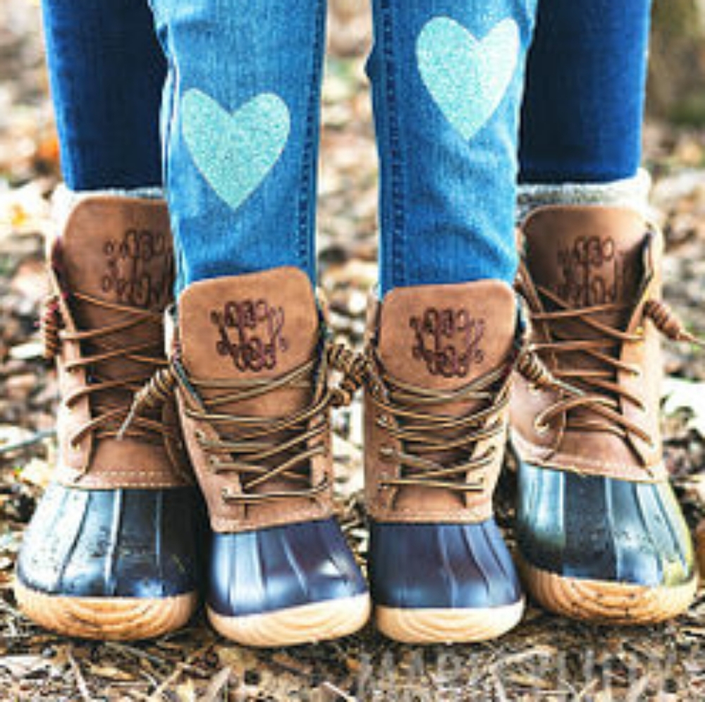 Kids tan Duck boots NWT
